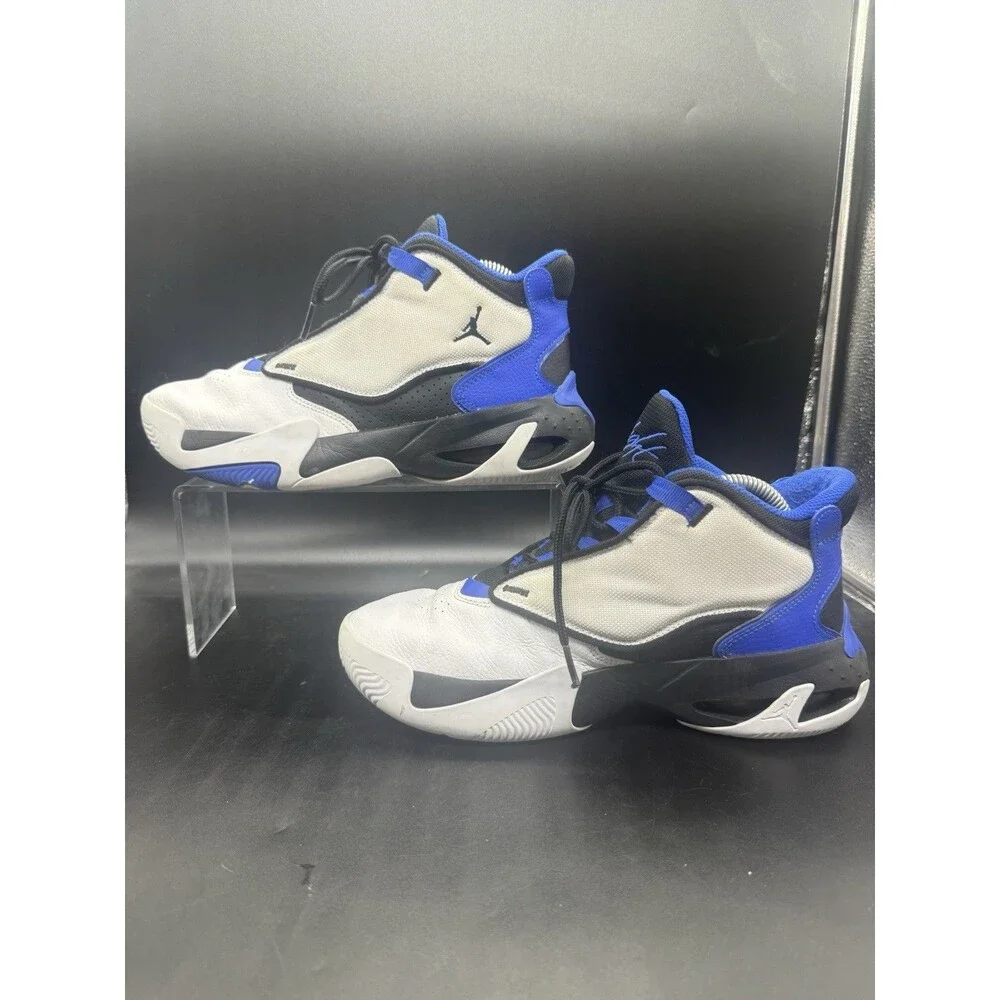 Nike Air Jordan Max Aura 4 DQ8404-104 Blue Black Basketball Sneakers Size 6.5Y